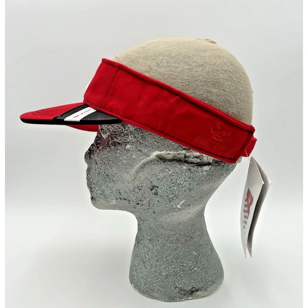 New Nascar Dale Earnhardt Jr Chase Authentics Red Visor Adult StrapBack NWT OSFM